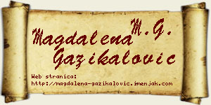 Magdalena Gazikalović vizit kartica